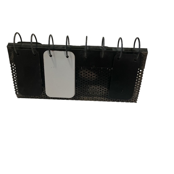 Metal Standing FLIP CALENDAR INDUSTRIAL LOOK Perpetual Desktop Retro - Picture 5 of 13